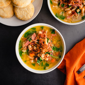 Hearty Ham & 3 Bean Delight Soup -30oz 2-3 servings
