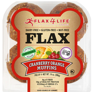 Cranberry Orange Flax Muffins 4pk - 14oz
