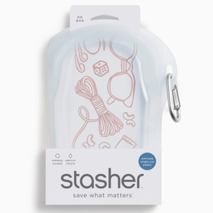 Reusable Go Bag with Clip - 1ct