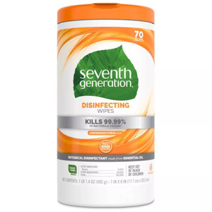 Lemongrass Citrus Disinfecting Wipes - 70ct