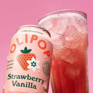 Strawberry Vanilla Prebiotic Soda 4ct - 48fl oz