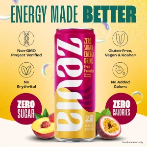 Peach Passionfruit Energy Drink - 12 fl oz