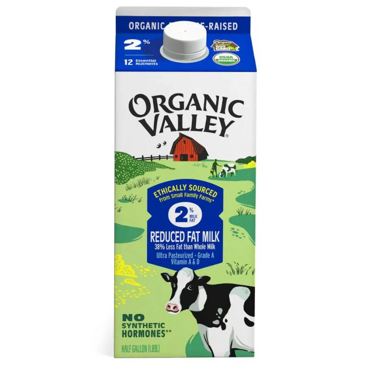 Organic 2% Reduced Fat Milk - 64oz