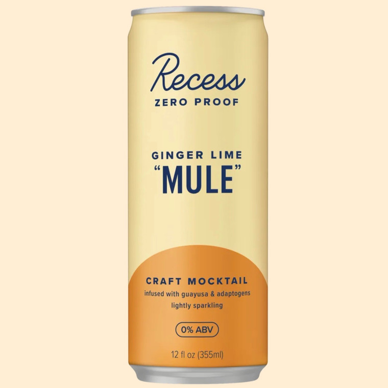 Ginger Lime Mule Mocktail with uplifting guayusa and adaptogens - 12oz