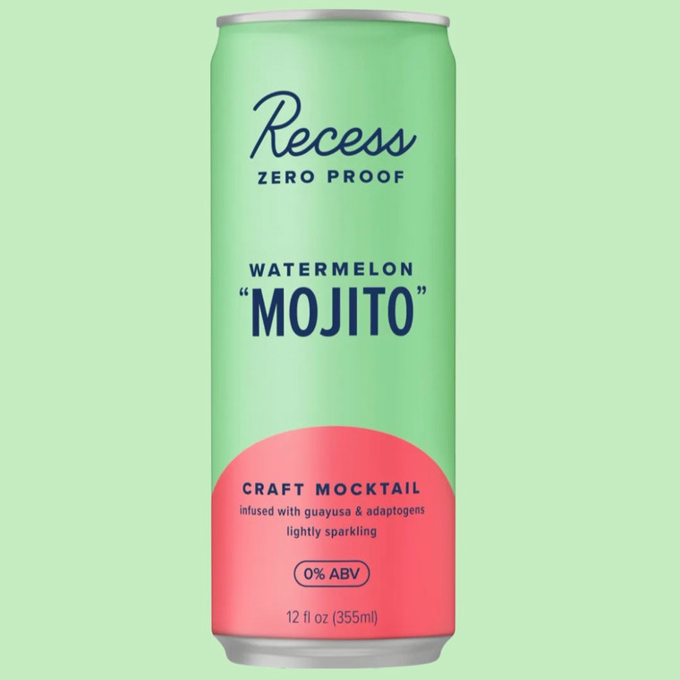 Mojito Watermelon Mocktail with uplifting guayusa and adaptogens - 12oz