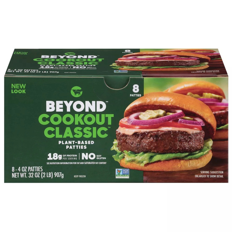 Cookout Classic Plant-Based Patties 8ct - 2lb