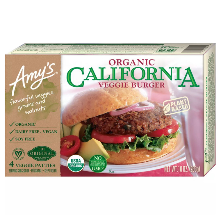 Plant-Based California Veggie Burgers 4ct -10oz
