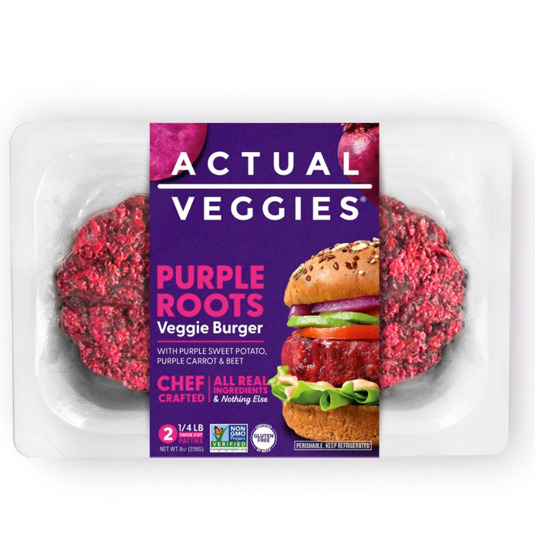 Purple Roots Veggie Burger 4ct - 12oz Purple Roots Veggie Burger 4ct - 12oz