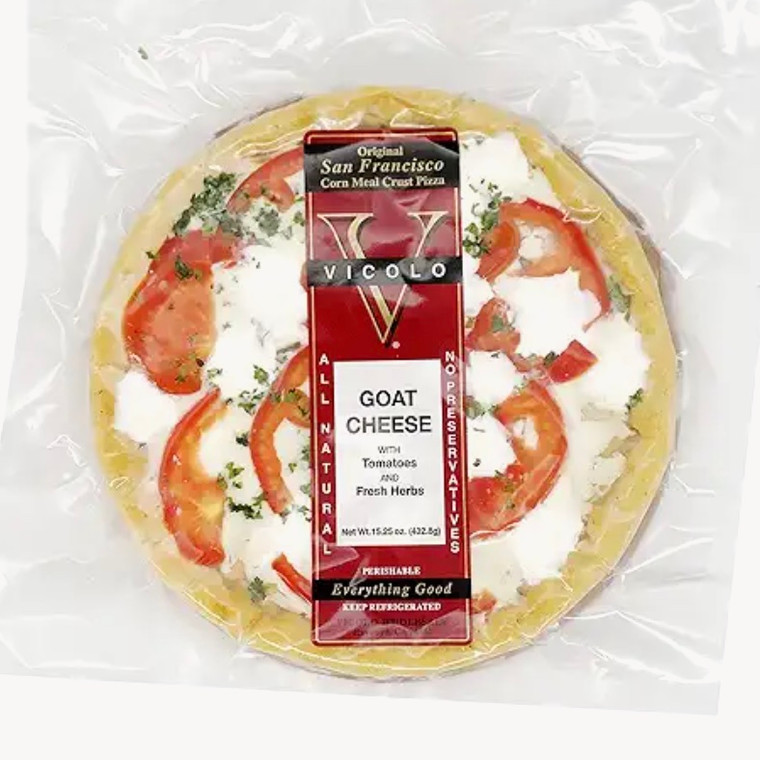 Goat Cheese with Tomatoes & Fresh Herbs Cornmeal Crust Pizza - 15.25oz Goat Cheese with Tomatoes & Fresh Herbs Cornmeal Crust Pizza - 15.25oz