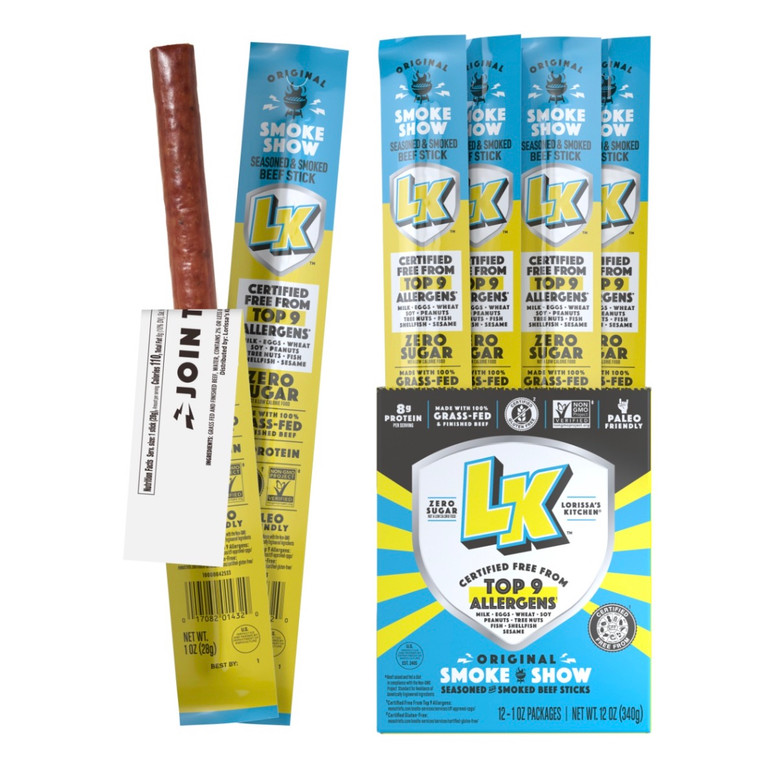 Seasoned & Smoked Beef Stick 4ct - 4oz