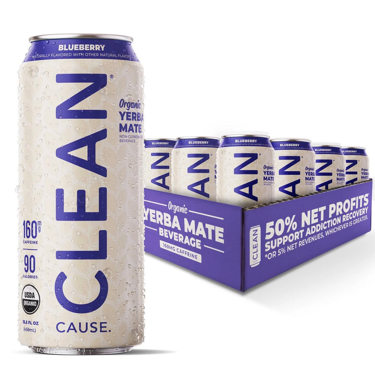 Blueberry Non-Carbonated Yerba Mate - 15.5oz Blueberry Non-Carbonated Yerba Mate - 15.5oz