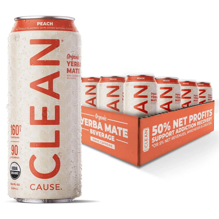 Peach Non-Carbonated Yerba Mate - 15.5oz