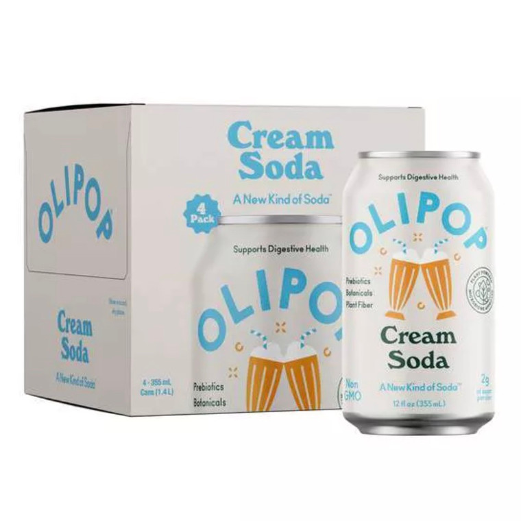 Cream Soda Prebiotic Soda 4ct - 48fl oz Cream Soda Prebiotic Soda 4ct - 48fl oz