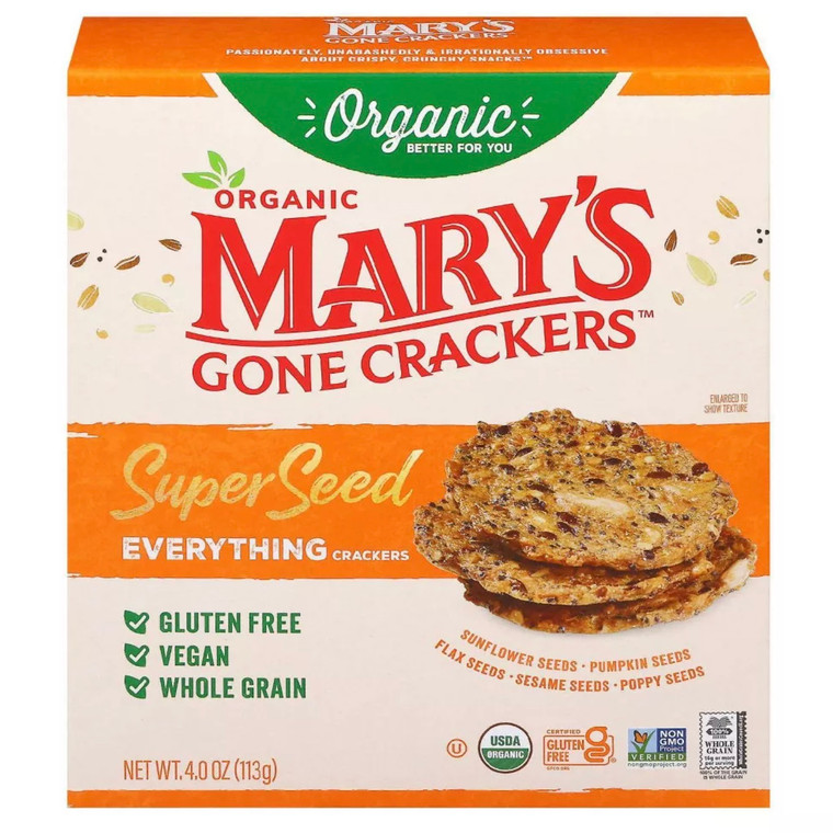 New Size Super Seed Everything Crackers - 4oz