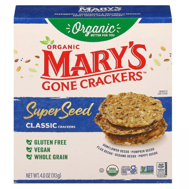 New Size Super Seed Classic Crackers - 4oz