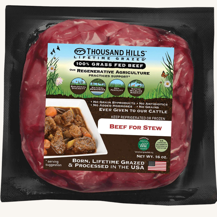 Grass Fed Beef for Stew - 16oz