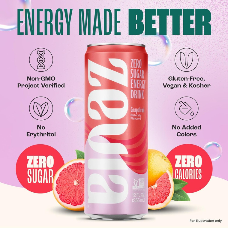 Grapefruit Energy Drink - 12 fl oz