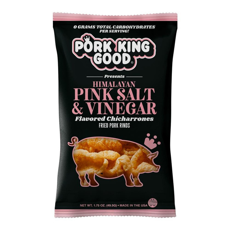 Himalayan Pink Salt & Vinegar Pork Rinds - 1.75 oz