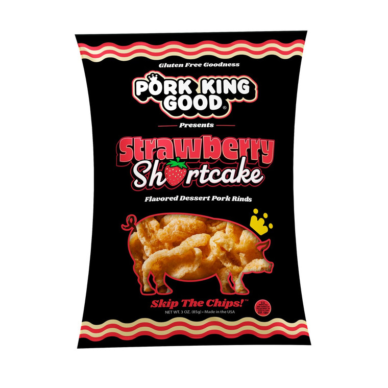Strawberry Shortcake Pork Rinds - 3 oz
