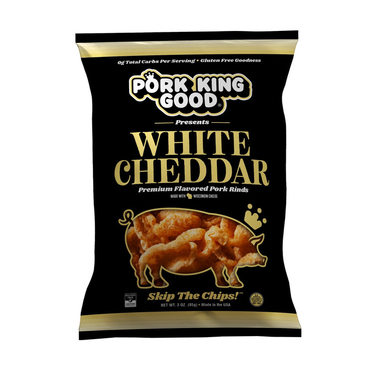 White Cheddar Pork Rinds - 3 oz