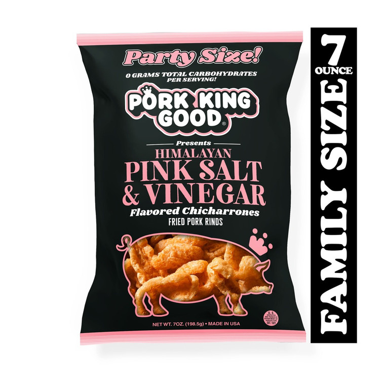 Himalayan Pink Salt & Vinegar Pork Rinds - 7 oz
