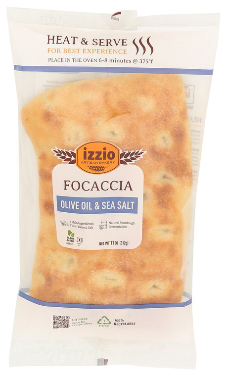 Olive Oil & Sea Salt Focaccia - 11 oz