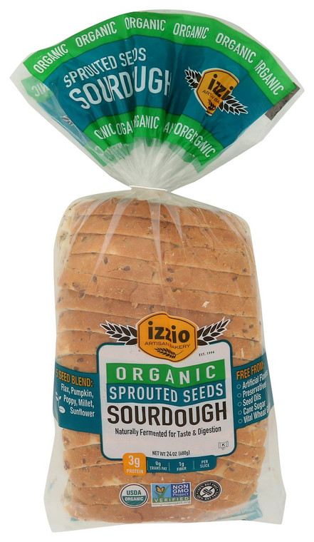 Sprouted Seed Sourdough Sandwich Bread - 24 oz