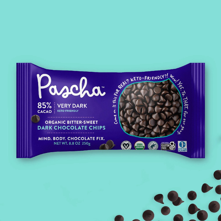 Very Dark Chocolate Chips from Pascha Chocolate Co