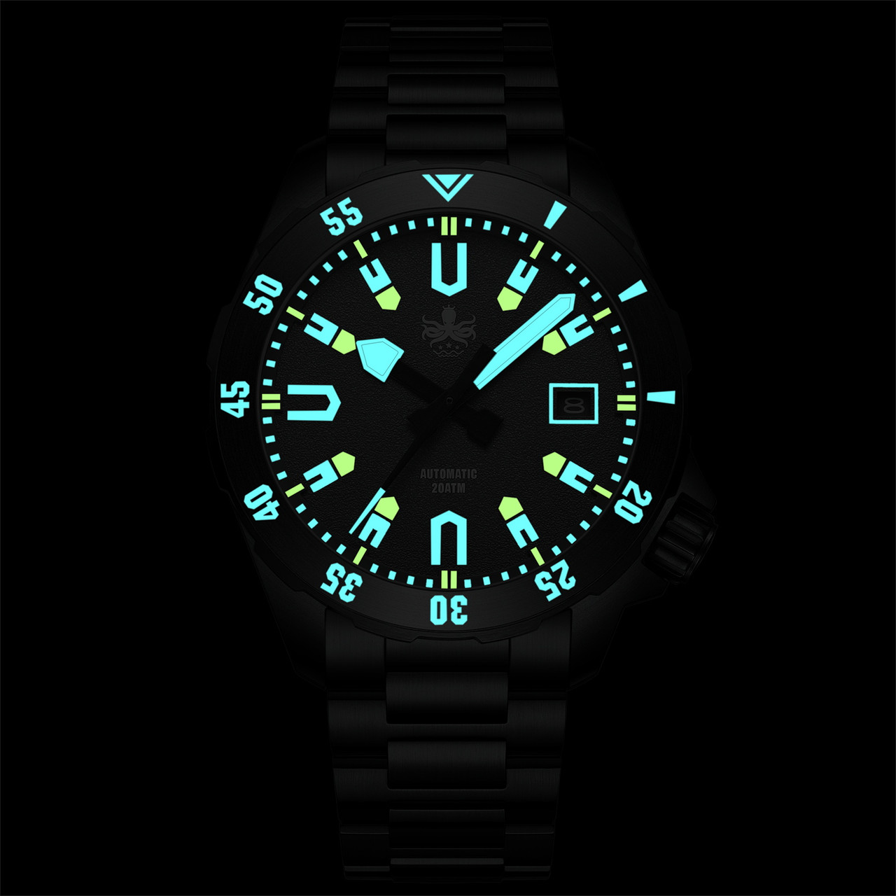PHOIBOS APOLLO DLC 200M Automatic Diver Watch PY056CX Black