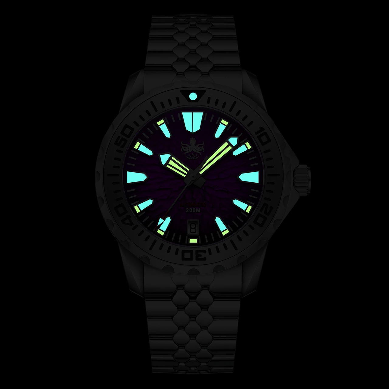 PHOIBOS KRAKEN 200M Automatic Diver Watch PY059B Reef Blue