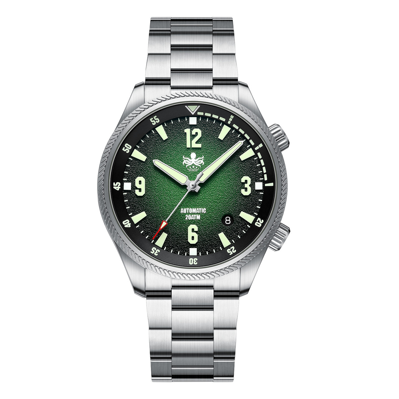 PHOIBOS Storm Corsair 200M Automatic Diver Watch PY063A Green