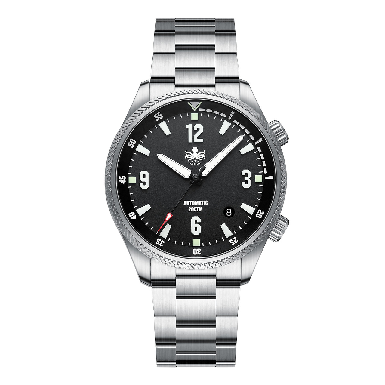 PHOIBOS Storm Corsair 200M Automatic Diver Watch PY063C Black