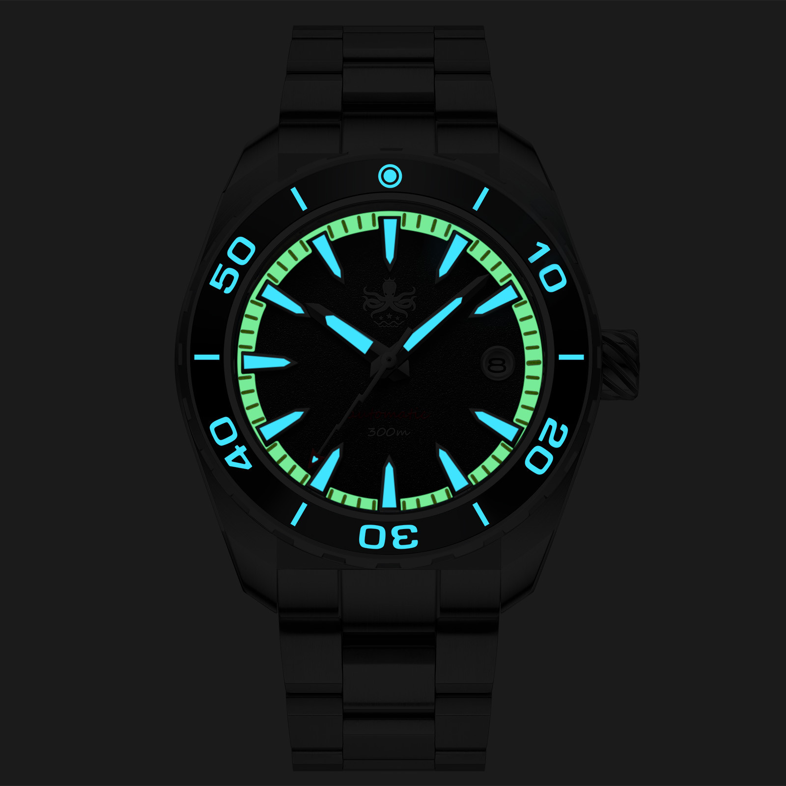 PHOIBOS Proteus 300M Automatic Diver Watch PY024B Blue