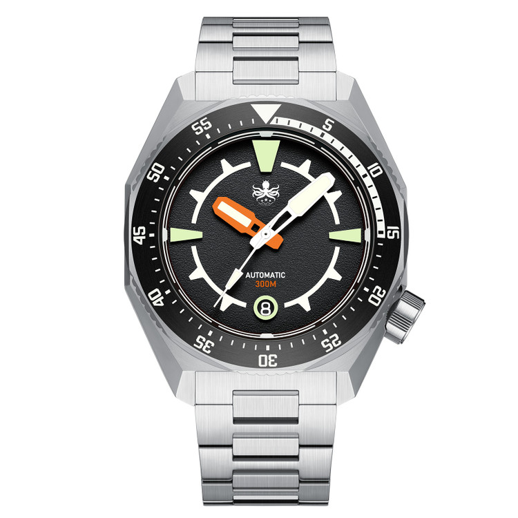 PHOIBOS Depth Hunter 300M Automatic Diver Watch PY060C Black