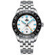 PHOIBOS Wave Master GMT 200M Automatic Diver Watch PY049E Silver