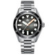 PHOIBOS Argo 200M Automatic Diver Watch PY052C Spiral Sunray Gray