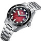 PHOIBOS Argo 200M Automatic Diver Watch PY052D Spiral Sunray Red