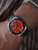 PHOIBOS EAGLE RAY 200M Automatic Diver Watch PY065FD Orange Agate Date