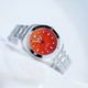 PHOIBOS EAGLE RAY 200M Automatic Diver Watch PY065FN Orange Agate No Date