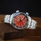 PHOIBOS EAGLE RAY TRAVELER GMT 150M Automatic Compressor Diver Watch PY067E Madreporic Coral