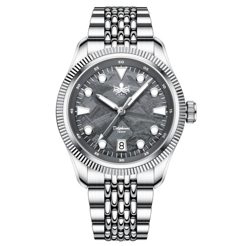 PHOIBOS Delphinus 100M Automatic Watch PY066D Gray Meteorite