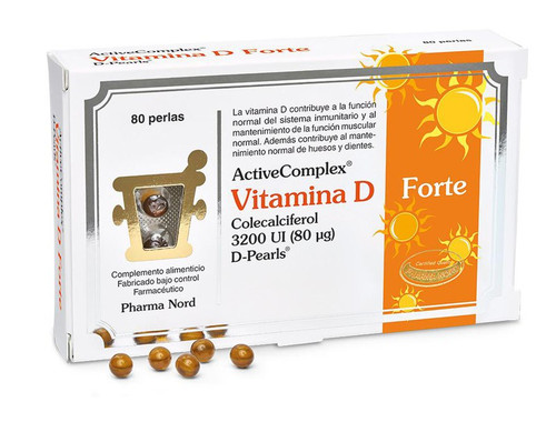 ActiveComplex Vitamina D Forte 80 perlas Pharma Nord