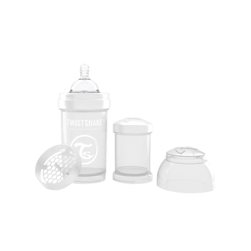 TWISTSHAKE BIBERON ANTI-COLICO BLANCO 180ML 0+M  Talla S