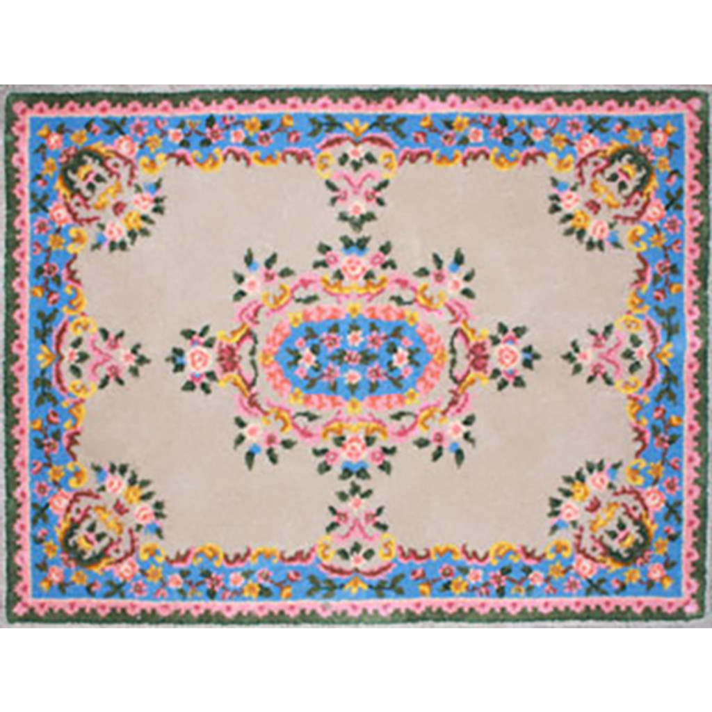 Traditional Floral Latch Hook Rug Kit