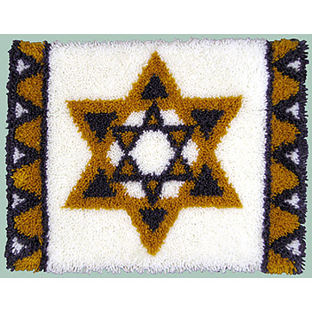 Star of David Wall Hanging Latch Hook Kit