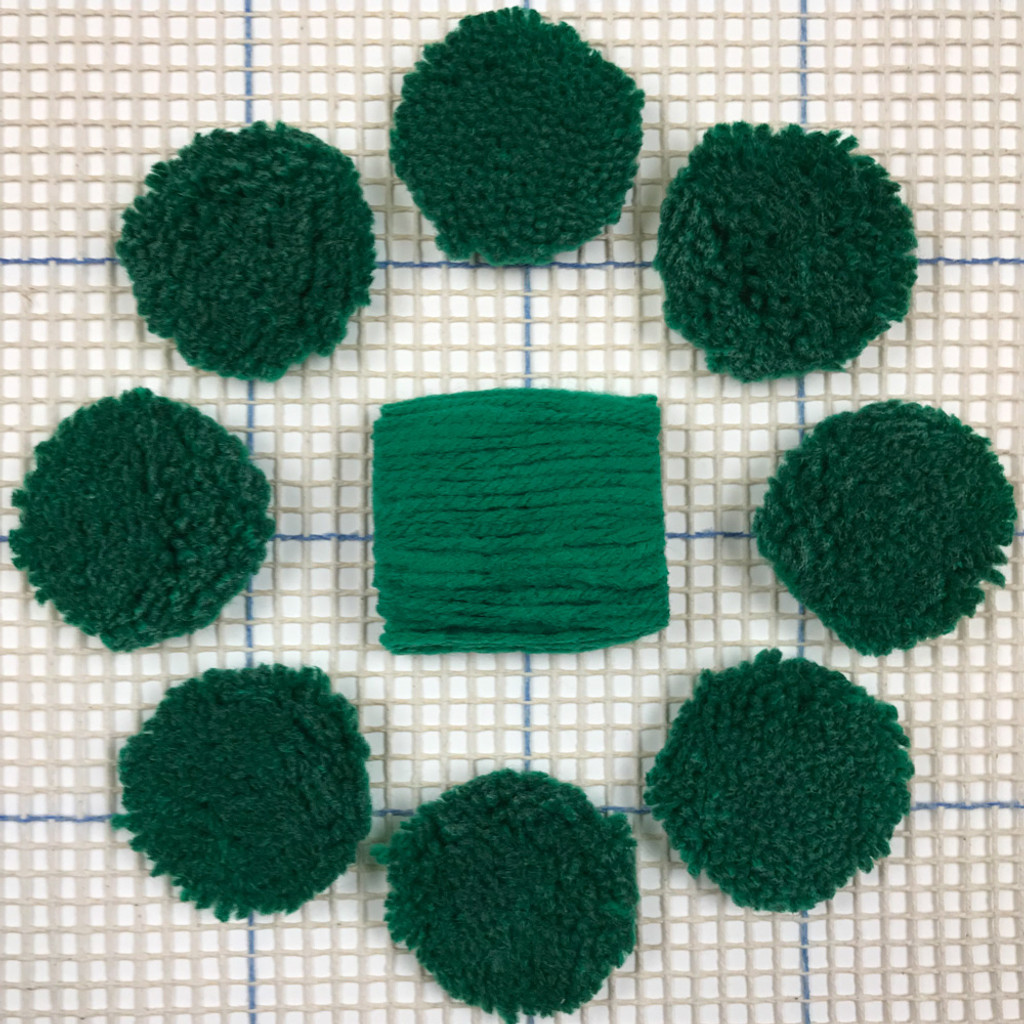 Green Pre-cut Latch Hook Yarn