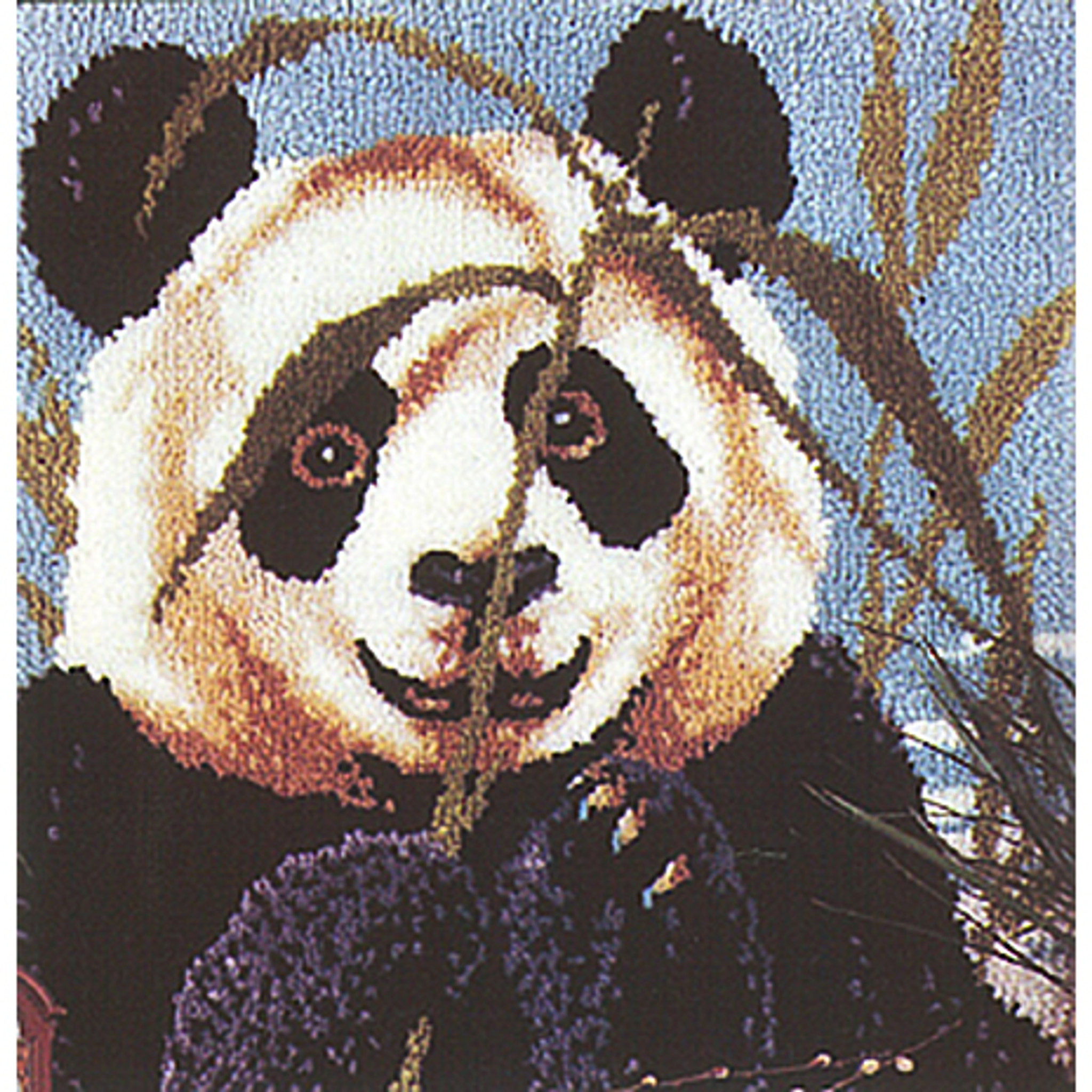 Peeking Panda Latch Hook Rug Kit