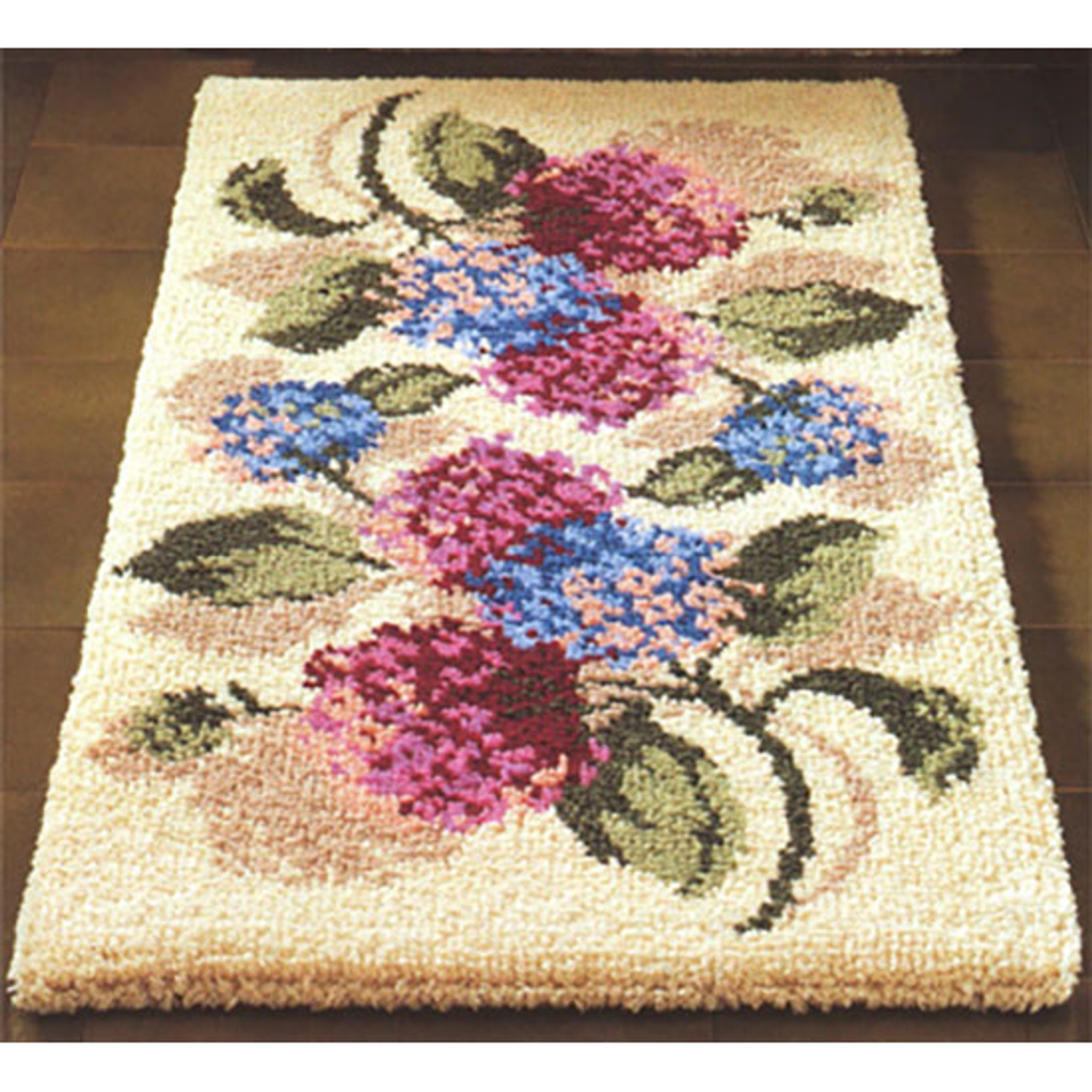 Hydrangea Latch Hook Rug Kit