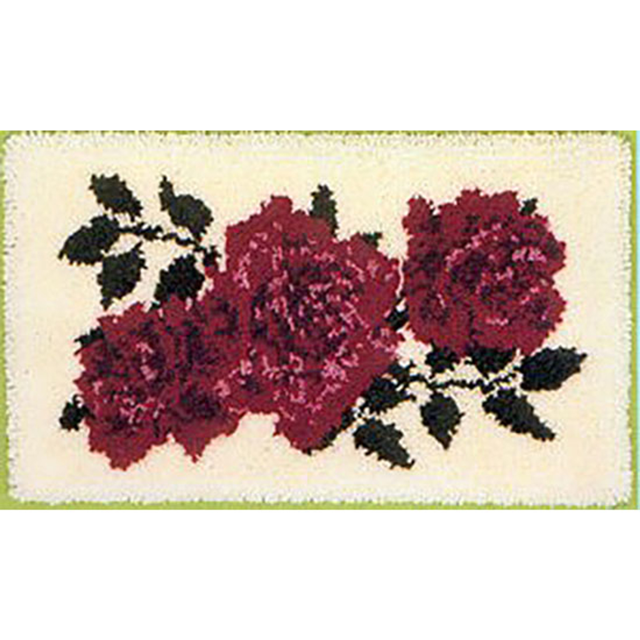 English Roses Latch Hook Rug Kit