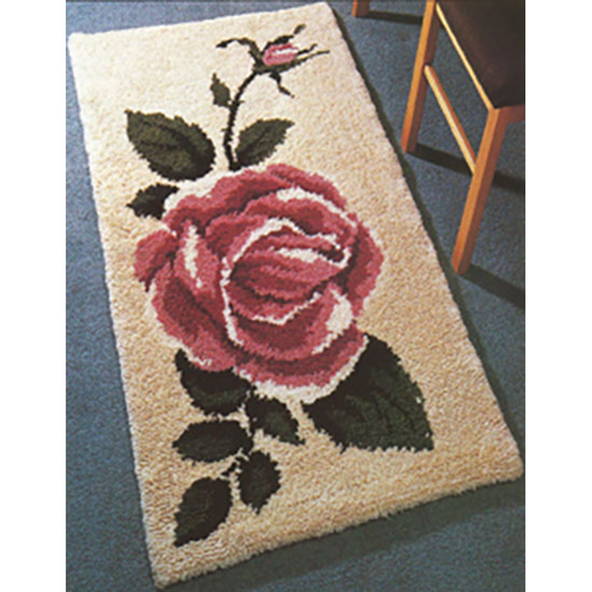 Rose Woman Tapestry Kits Latch Hook Rug Kits Carpet Embroidery